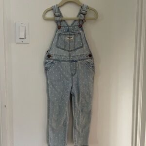 OshKosh B'gosh Denim Polka Dot Overalls 3T